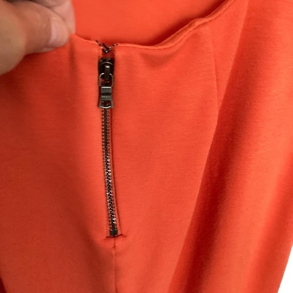 Alice + Olivia Orange Tali Cross Back Bodycon Dress - Picture 11 of 15